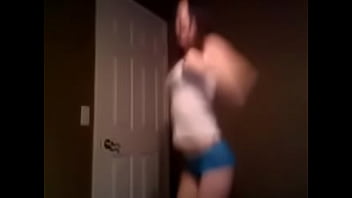 Heather in underwear being a slut