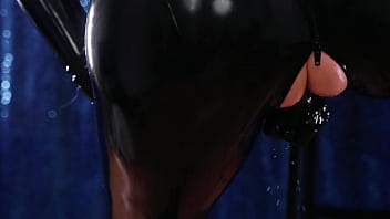 Latex ass and squirt fetish video arya grander