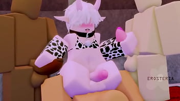 Femboy In A Cow Outfit Getting Fucked thumbnail