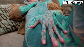 Alternative dreadhead in high heels fucks bwc anal gapes facial