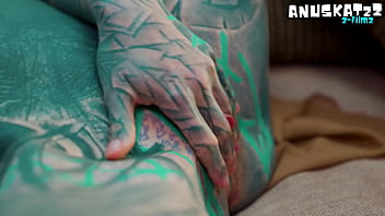 Alternative dreadhead in high heels fucks bwc anal gapes facial