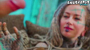 Alternative dreadhead in high heels fucks bwc anal gapes facial