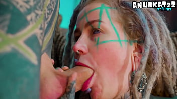 Alternative dreadhead in high heels fucks bwc anal gapes facial