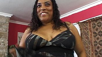 Ebony bbw rides huge black cock