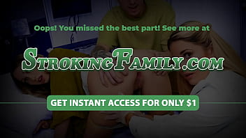 Stepmom catches teen riding dadâs cock and joins them