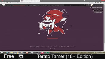 Terato tamer free game itchio simulation 2d adult monsters pixel art turn based combat