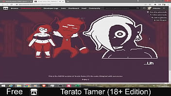 Terato tamer free game itchio simulation 2d adult monsters pixel art turn based combat