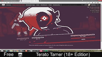 Terato tamer free game itchio simulation 2d adult monsters pixel art turn based combat