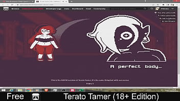 Terato tamer free game itchio simulation 2d adult monsters pixel art turn based combat