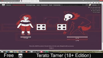 Terato tamer free game itchio simulation 2d adult monsters pixel art turn based combat
