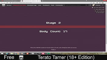 Terato tamer free game itchio simulation 2d adult monsters pixel art turn based combat
