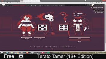 Terato Tamer Free Game Itchio Simulation 2d Adult Monsters Pixel Art Turn Based Combat thumbnail
