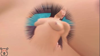 Young 3d couple have fun