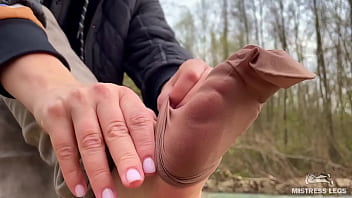 Goddess sweaty nylon soles with jeans teasing Goddess sweaty nylon soles with jeans teasing