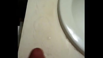 Big cock showing off and cumshot