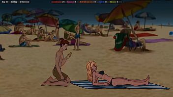 Jenny was offered to put sunscreen on her body but she prefers sperm