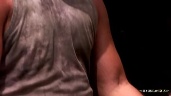 She notices two big and strong men working so she wants to get double penetrated