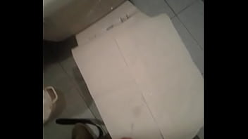 Cum in the bathroom