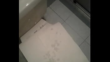 Cum in the bathroom