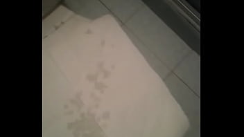 Cum in the bathroom