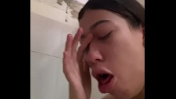 Latina teen suffers through puke session