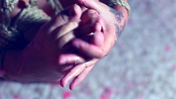 Captive unicorn for foot worship and wax play