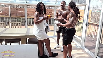 Busty ebony milf lyric sky working out 2 bbc