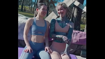 Miss flora and me enjoyed our stretches in the sun until answers in the comments now be creativeright an