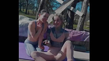 Miss flora and me enjoyed our stretches in the sun until answers in the comments now be creativeright an