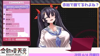 Virtual youtuber amane's ten countdown cum lewd voice her huge boobs made by hentai artist asanagi 2 27 zero repeat 20times jerk off challenge