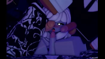 Magical chick gets 3 cocks only for them