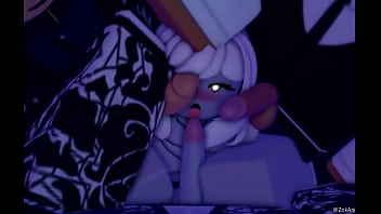 Magical chick gets 3 cocks only for them