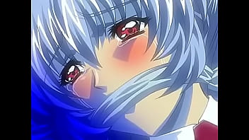 Hentai blue hair woman tied up and played with