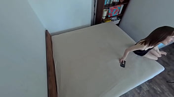 Picked up babe from a party and recorded her on security camera