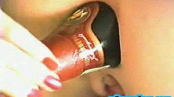 Champange bottle anal