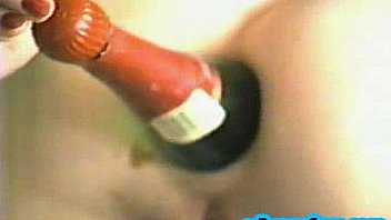 Champange bottle anal