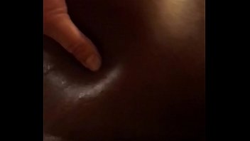 Oiled up phat black ass jiggles all over my dick until we both cum
