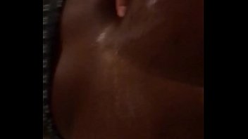 Oiled up phat black ass jiggles all over my dick until we both cum