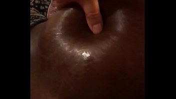 Oiled up phat black ass jiggles all over my dick until we both cum