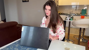 Stepmother's boner was caught by her horny stepson and she cum in his mouth Stepmother's boner was caught by her horny stepson and she cum in his mouth