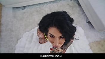 Cumslut feeded with 5 dicks