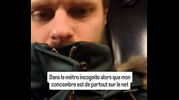 Moi dans le métro alors que tout internet as vu mon concombre dorée et toi tu fais attentions aux personnes dans le