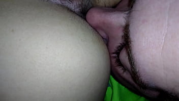 Licking her clit sniffing her asshole