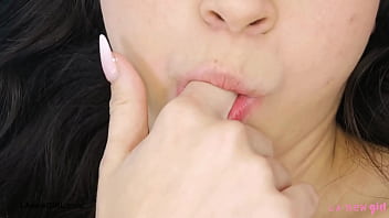 Alluring teen model naked close up