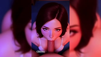 Ai generated girl gives blowjob and fucks for the first time