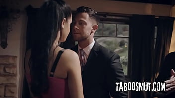 Brunette latina whore fucked by a business man in front of his office colleagues