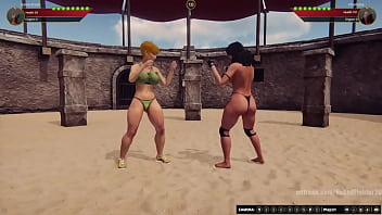 Karen Vs Charlotte Nf3d Female Kinky Combat Arena thumbnail