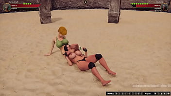 Karen vs charlotte nf3d female kinky combat arena