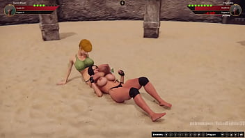 Karen vs charlotte nf3d female kinky combat arena