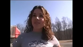 Tiffany sucking cock outdoors